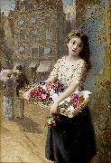 Augustus Earle A street flower seller oil painting reproduction